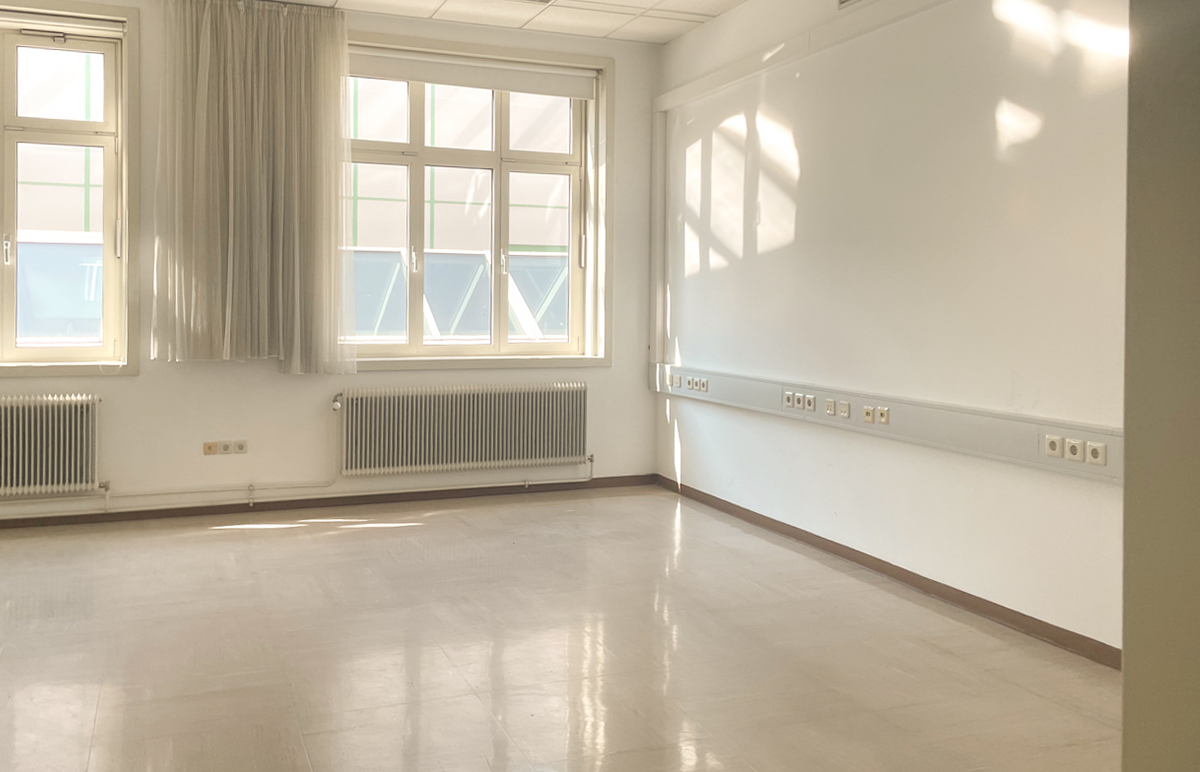Blick in einen der Räume in der Postakadmie
